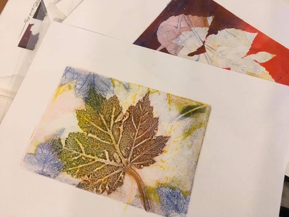 Gelli Printing with Natural Materials Workshop // All Levels // Thursday